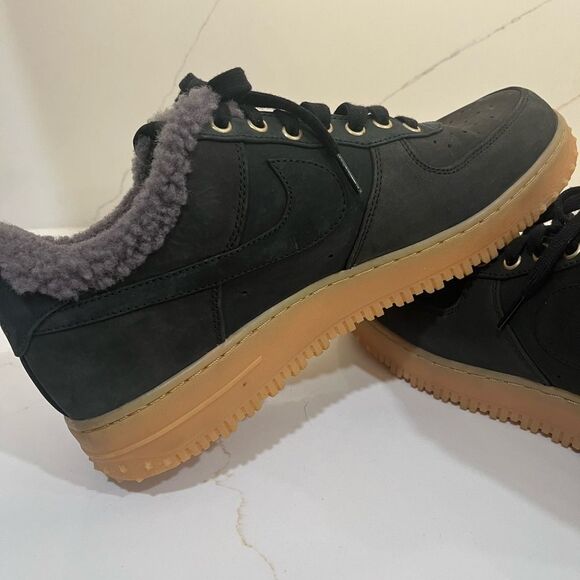 Nike Air Force 1 Black Thunder Grey Gum - Picture 2 of 12